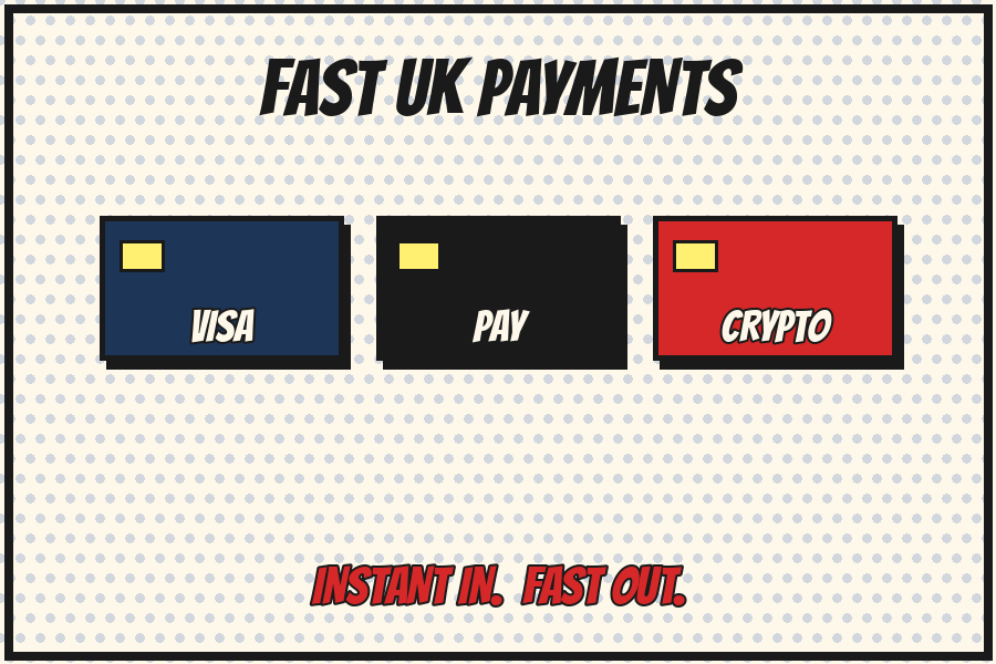 Fast UK payments at Haha Spin